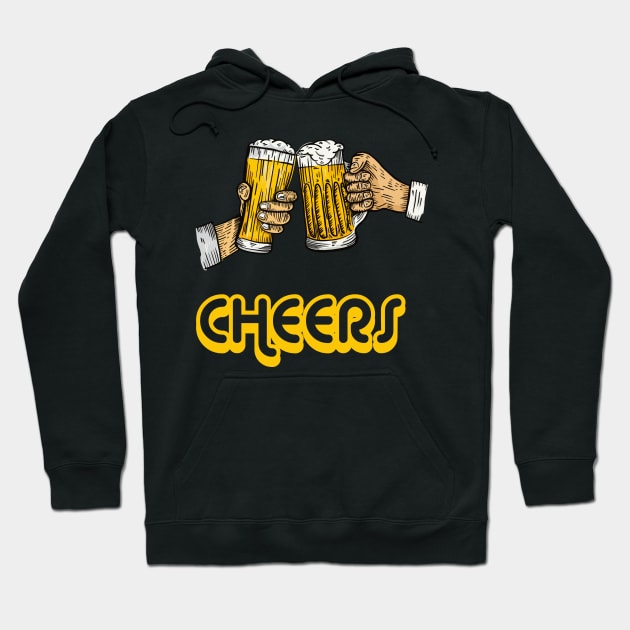 Cheers beer Hoodie by Imutobi